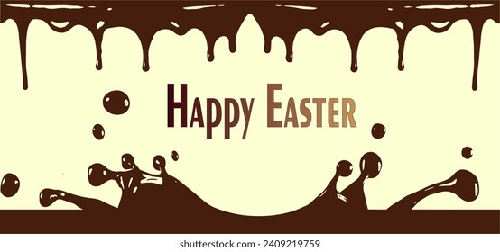 happy Easter card fun illustration vector