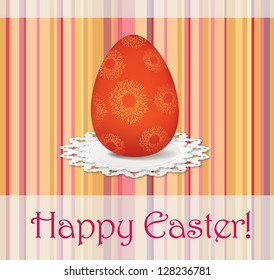 Happy Easter Card. Easter graphical elements. Easter greeting card