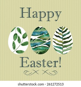 Happy Easter card with hand drawn elements. vector Eps10 illustration. shabby style.