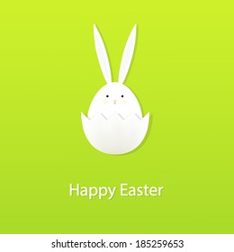 Happy easter card illustration