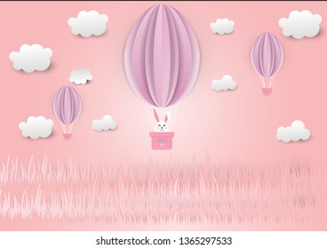 Happy Easter card lettering background with beautiful colorful spring flowers and eggs, bunny rabbit shape frame. Vector illustration greeting card, ad, promotion, poster, flyer, web-banner, article

