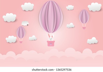 Happy Easter card lettering background with beautiful colorful spring flowers and eggs, bunny rabbit shape frame. Vector illustration greeting card, ad, promotion, poster, flyer, web-banner, article