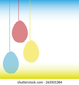 happy easter card with place for your text - vector