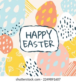 Happy Easter Card. SMM Banner Post 