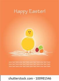 Happy Easter card template