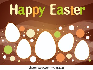 Happy Easter card template