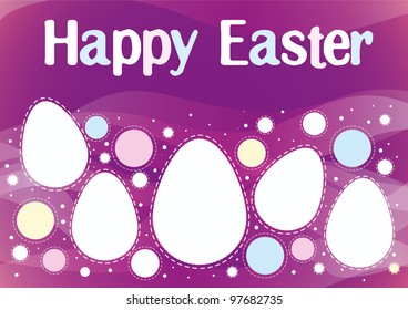 Happy Easter card template