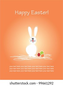 Happy Easter card template