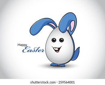 Happy Easter card template, with Easter eggs.