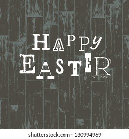 Happy Easter Card Template. Vector Illustration, EPS10.