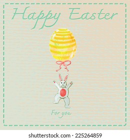 Happy Easter Card vector.