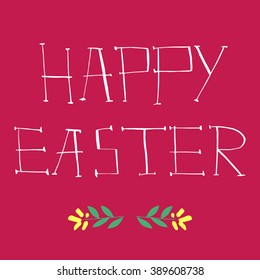 Happy Easter  card. Vector