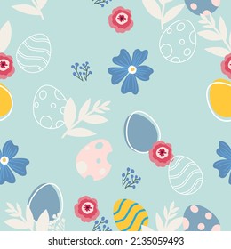Happy Easter card. Vector art illustration.