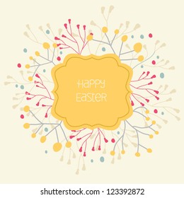 Happy Easter Card. Vector element