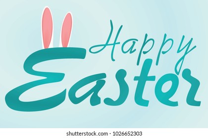 Happy Easter card. vector illustration