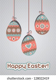 Happy Easter card. Vector illustration.