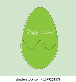 Happy easter card with eggб vector illustration