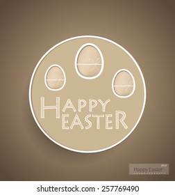 Happy easter cards with easter egg. Vector illustration.