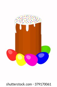 Happy easter cards illustration