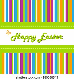 Happy easter cards illustration with easter fonts. Vector.
