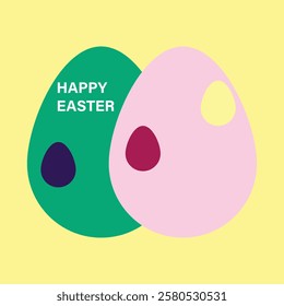 Happy Easter cards for poster, cover or postcard.