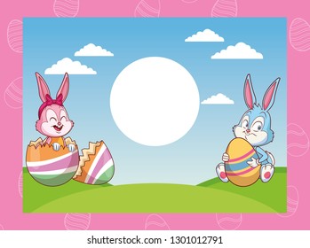 happy easter cartoons