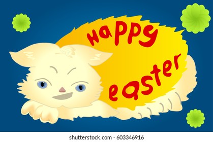 Happy Easter cat