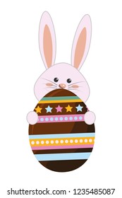 Happy easter celebration design