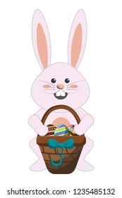Happy easter celebration design