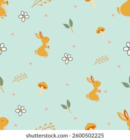 Happy Easter Celebration Social Media Pattern Template