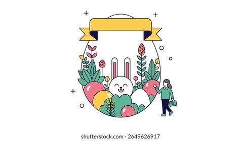 Happy easter celebration spring holidays festive bunny egg hunt springtime outdoors fun season