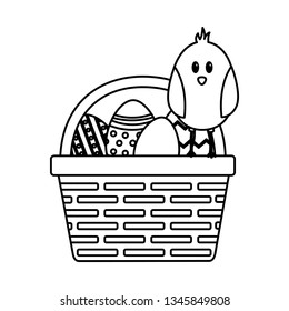 happy easter chick eggs