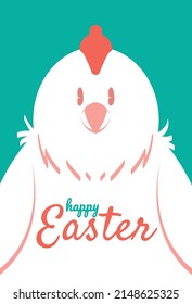 Happy Easter chick keeps banner