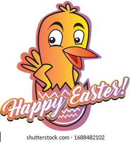 Happy-Osterchicken-Cartoon lustig
