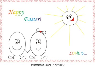 Happy Easter! Children's drawing