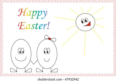 Happy Easter! Children's drawing