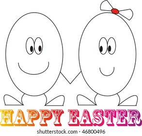 Happy Easter! Children's drawings: love & peace