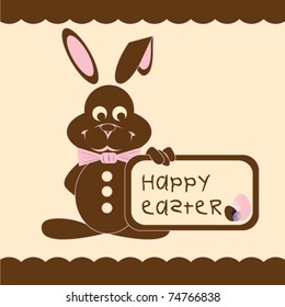 Happy Easter chocolate card