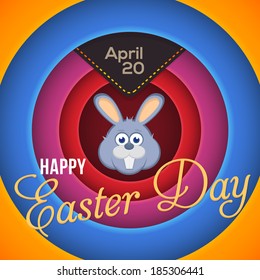 Happy Easter Cinematic Celebration Card - Activity, Events, Celebration, Announcement Vector Background