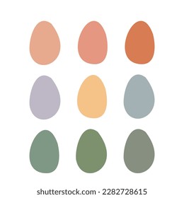 Happy Easter clipart set, Cute bunny rabbit illustration, Childrens egg hunts clip art, Individual elements, Spring vector images in flat cartoon style, Easter basket, chick, spring, flower.
