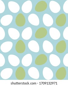 Happy easter colorful eggs seamless pattern, vector