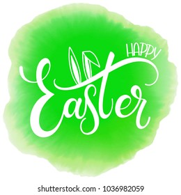 Happy Easter colorful lettering. Hand written Easter phrases. Seasons Greetings