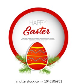 Happy Easter colorful lettering. Easter vector illustration