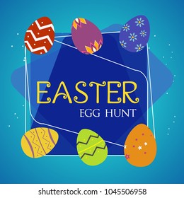 Happy Easter colorful lettering. Easter vector illustration