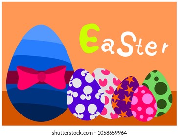 Happy easter colorful,vector illustration