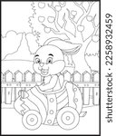 Happy Easter Coloring Pages for Kids