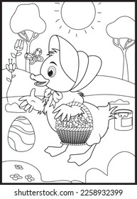 Happy Easter Coloring Pages for Kids