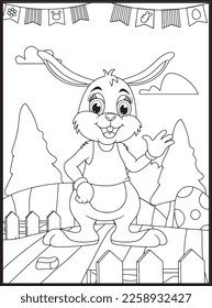 Happy Easter Coloring Pages for Kids