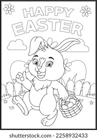 Happy Easter Coloring Pages for Kids