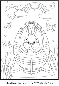 Happy Easter Coloring Pages for Kids